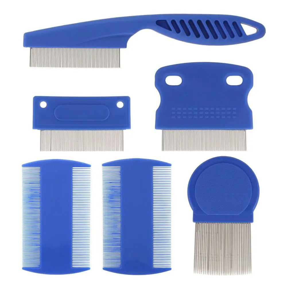 6 Pcs/set Pet Flea Comb